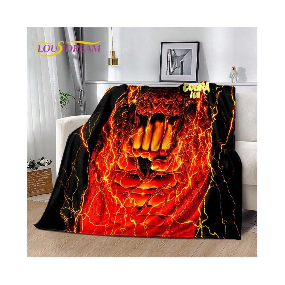 (2, 180x230cm) TV Karate Cobra Kai Amanda Soft Plush Blanket,Flannel Blanket Throw Blanket for Living Room Bedroom Bed Sofa Picnic Cover Kids-image-OPC-PJH7FPR-NEW