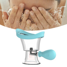 Lightweight Blue Silicone Eye Wash Tool - Fits Perfectly No Leaks