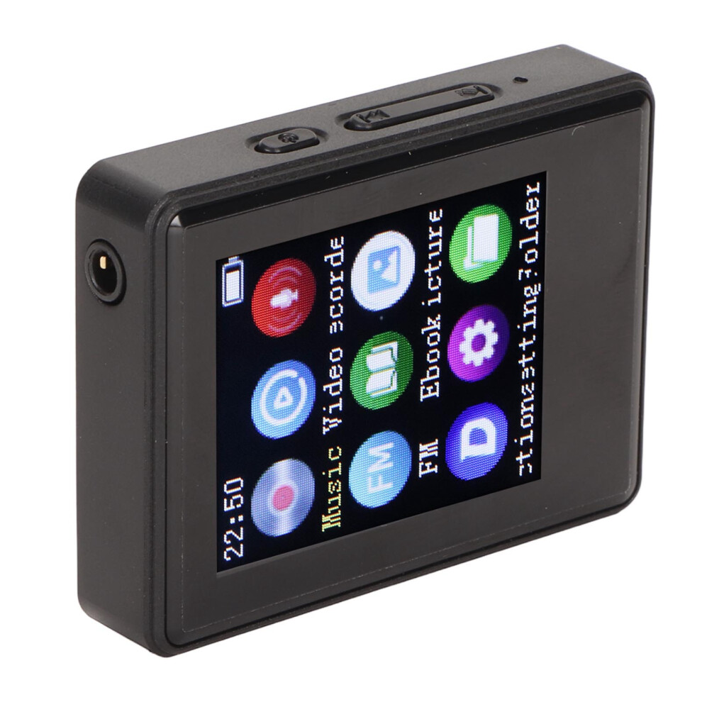 Portable Mp3 Player Bluetooth 5.0 16Gb 1.77" Screen Black 9381338464131