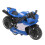 Blaues Pull-Back-Motorradmodell aus Legierung, 9 cm, Spielzeug 16