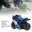 Blaues Pull-Back-Motorradmodell aus Legierung, 9 cm, Spielzeug 8