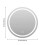 Living And Home Wall Mounted Round LED Bathroom Mirror 6