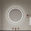Living And Home Wall Mounted Round LED Bathroom Mirror 1