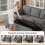 Sofa Bed, L-Shaped Sofa Couch with USB & Type-C Ports 9