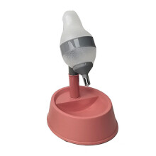 Stehende Katzen-Wasserstelle Mehrzweck Höhenverstellbarer Automatischer Hundewasserflaschen-Dispenser für Katzen, Hunde und Haustiere Rosa