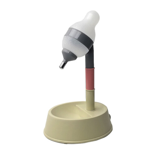 Stehender Katzen-Wasserspender, verstellbar, Beige 1