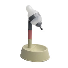 Stehende Katzen-Wasserspender Vielfältig Einstellbare Höhe Automatischer Hunde-Wasserflaschen-Dispenser für Katzen, Hunde, Haustiere Beige