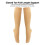 1 Pair 15-20mmHg Knee High Socks Skin S/M 5