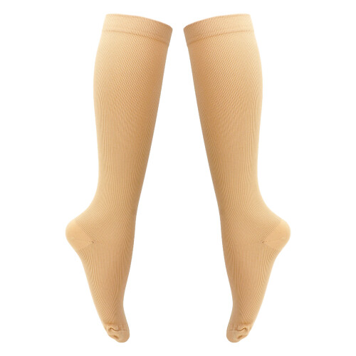 1 Pair 15-20mmHg Knee High Socks Skin S/M