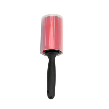 Pet Hair Remover Reusable Sticky Roll For Clothes, Washable Silicone Dust Lint Wiper, Cat Dog Hair Remover, Red