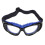 Sport-Schutzbrille PC-Rahmen 150 g Schwarz/Blau 1
