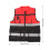 Safety Reflective Work Vest Free Size Red & Black Zipper Front 2