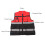 Safety Reflective Work Vest Free Size Red & Black Zipper Front 5