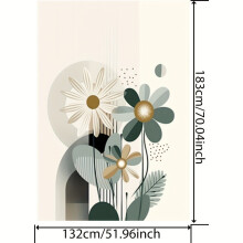 Polyesterisuihkuverho norsulla, 1PC-180X180cm/71*71in