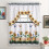 Polyesterisuihkuverho koukulla, 2 kpl-180X180cm/71*71in 1