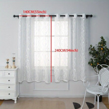 Joulukuvioiset ulkoverhot, 180*243cm/71*96in 2 kpl