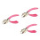 Nail Puller 3-Piece Hand Staple Remover Set Pink For Office Use Stapler And Wire Remover 1