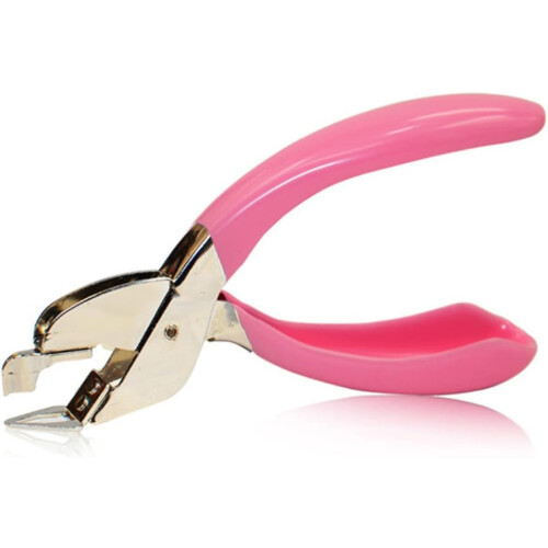 Nail Puller 3-Piece Hand Staple Remover Set Pink For Office Use Stapler And Wire Remover 1