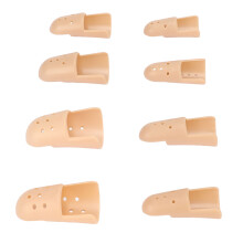 8 Stück Kunststoff-Finger-Schienen, hautfarben, Größe: Std