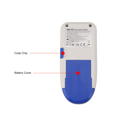 HB 101 Hb Meter, 10µL Blood, 126x57x24mm, Plastic 2