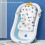 0-12 Months Baby Bath Pillow Support Washable White Crown Pattern 4