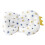 0-12 Months Baby Bath Pillow Support Washable White Crown Pattern 14