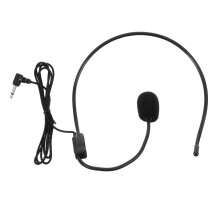 Microphone Conference Microphone Headset Adjustable Rotating Microphone Black Sponge Ear Cushions Earphones