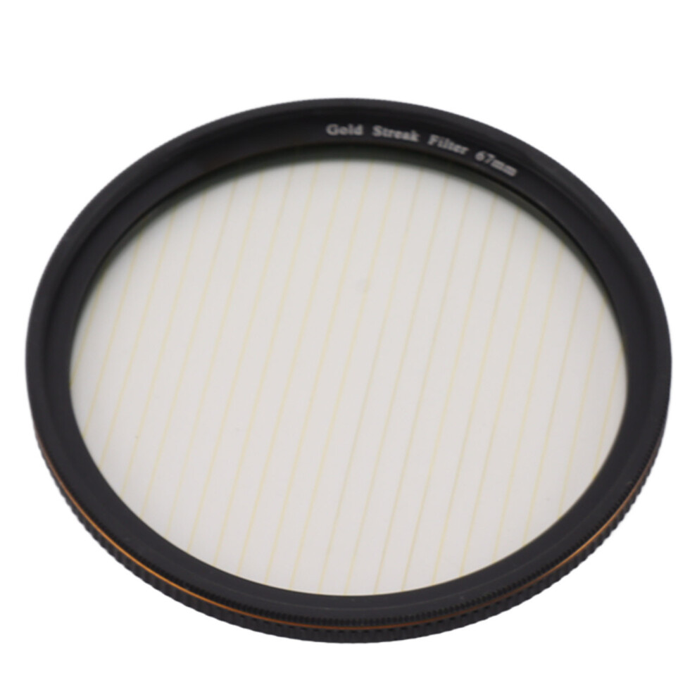 Streak Filter 67Mm Optical Glass Flare Effect For Nightshoots Gold 4321338488015