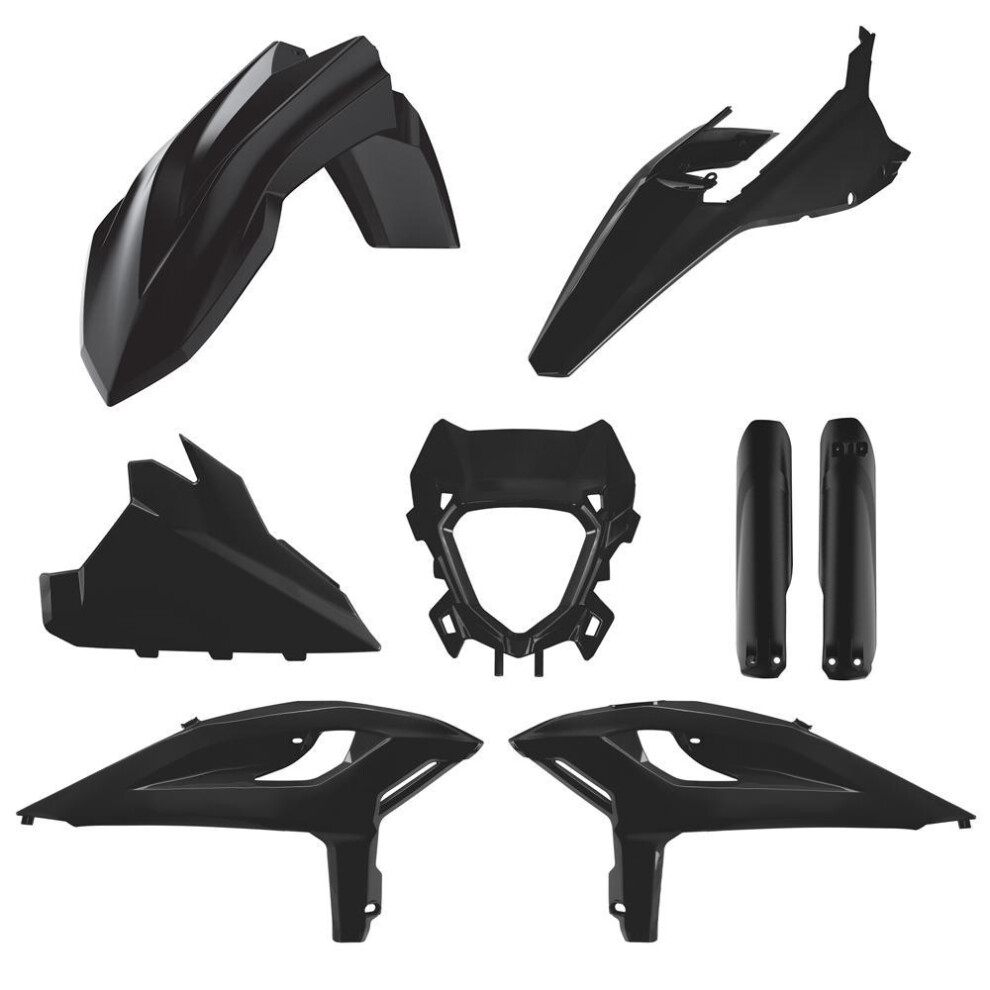 Polisport Black Plastics Kit For Beta Rr & X-Pro 125/250/300/350/480 2025-2026