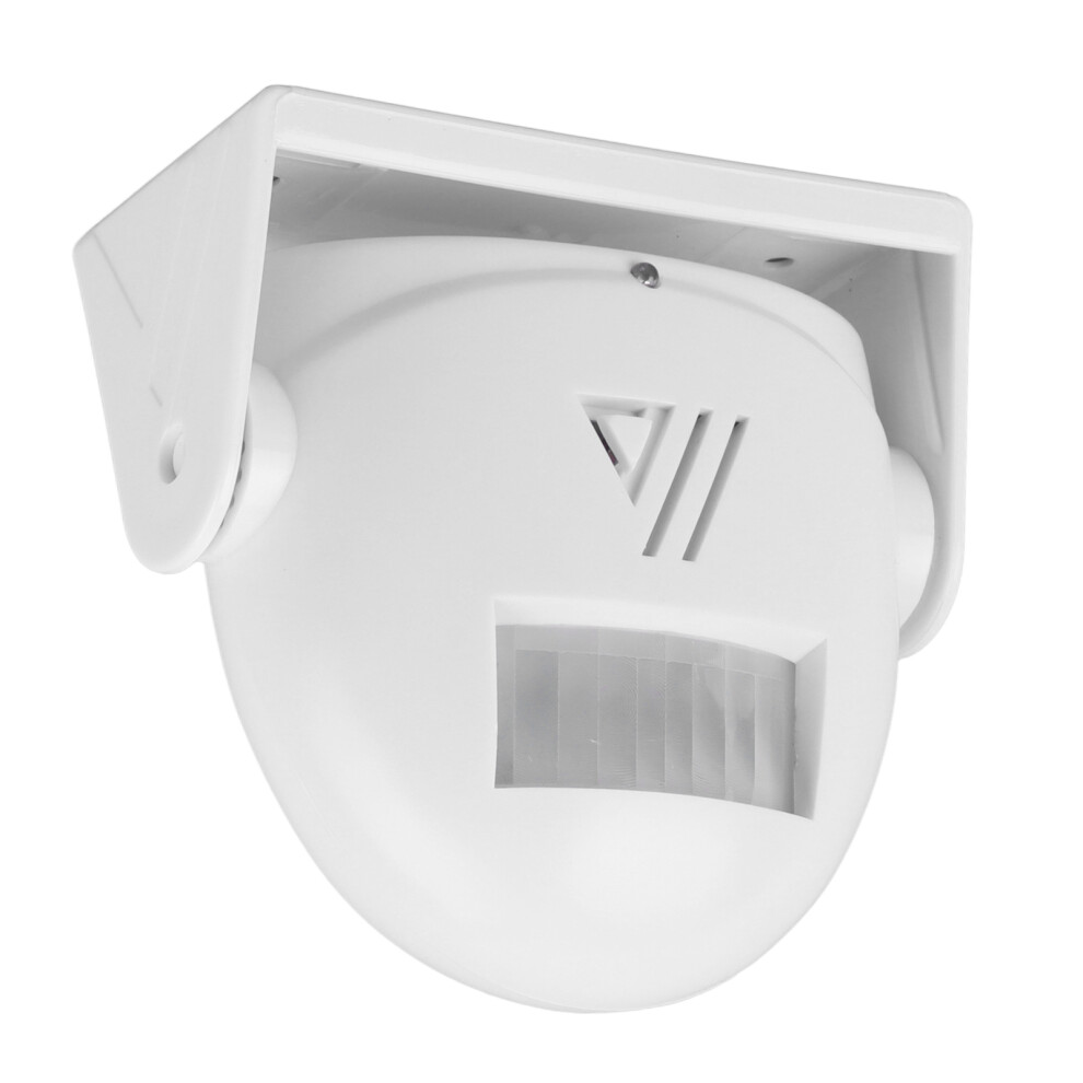 Wireless Doorbell Greeting Sensor White Abs Battery Operated Alarm 7891338490068
