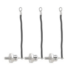 3 Stück Generator-Gleichrichterdiode Professionelle Dieselmotor-Generator-Diode mit Kabel für Dieselgenerator 40A Negativ Schwarze Linie
