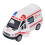Pull Back roter Krankenwagen 14x6x7.5cm, 140mAh AG13 16