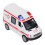 Pull Back roter Krankenwagen 14x6x7.5cm, 140mAh AG13 15