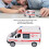 Pull Back roter Krankenwagen 14x6x7.5cm, 140mAh AG13 11