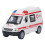 Pull Back roter Krankenwagen 14x6x7.5cm, 140mAh AG13 2