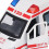 Pull Back roter Krankenwagen 14x6x7.5cm, 140mAh AG13 3