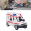 Pull Back roter Krankenwagen 14x6x7.5cm, 140mAh AG13 1