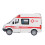 Pull Back roter Krankenwagen 14x6x7.5cm, 140mAh AG13 4