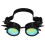 Steampunk-Goggles PC/ABS elastisches Band Einheitsgröße Schwarz 2