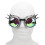 Retro Kaleidoscope Rave Steampunk Goggles Silver PC ABS Elastic Band 14