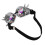 Retro Kaleidoscope Rave Steampunk Goggles Silver PC ABS Elastic Band 1