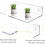 Acrylic Small Floating Shelf, Home Wall Display, 4 Pack 5