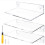 Acrylic Small Floating Shelf, Home Wall Display, 4 Pack 1