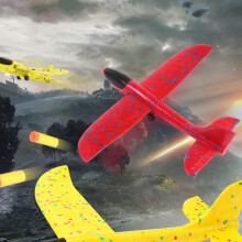 3-in-1-Kinderflugzeug-Schießspielzeug - Gleitblau