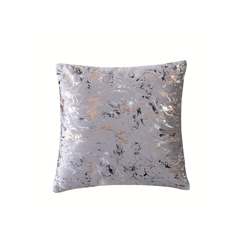 1 pièce, 44,98 x 44,98 cm, velours, bronze, taie d'oreiller vague d'eau, accessoires pour la maison,