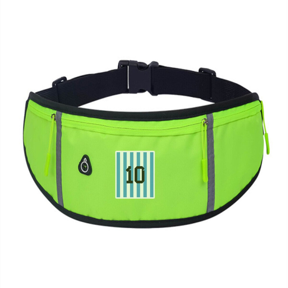 Sac de sport minimaliste avec motif numéro 10, Žalias