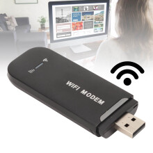 Black 4G WiFi Router Up to 10 Users, Easy Plug & Play Hotspot