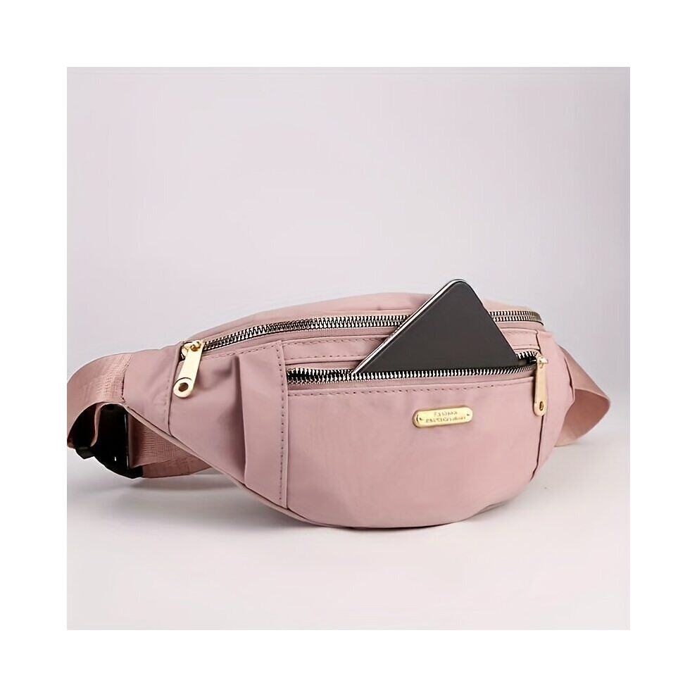 Sac ceinture minimaliste zippé, Mėlyna