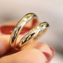 Bague de fiançailles YHAMNI en tungstène plaqué or 18 carats de 4 mm de large pour femme, 13