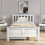 (white) Storage Bed with Drawers Bed Furniture Frame 12